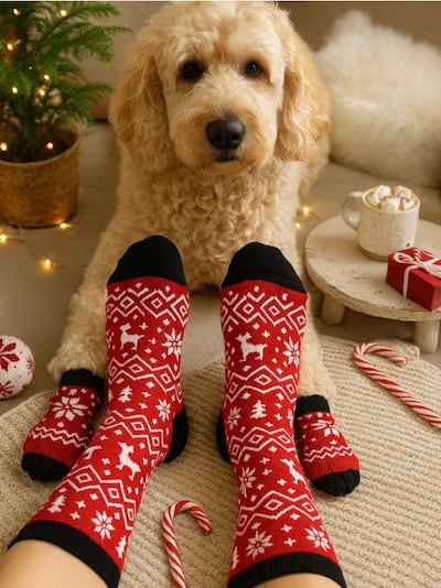 Set: Čarape za psa i vlasnika