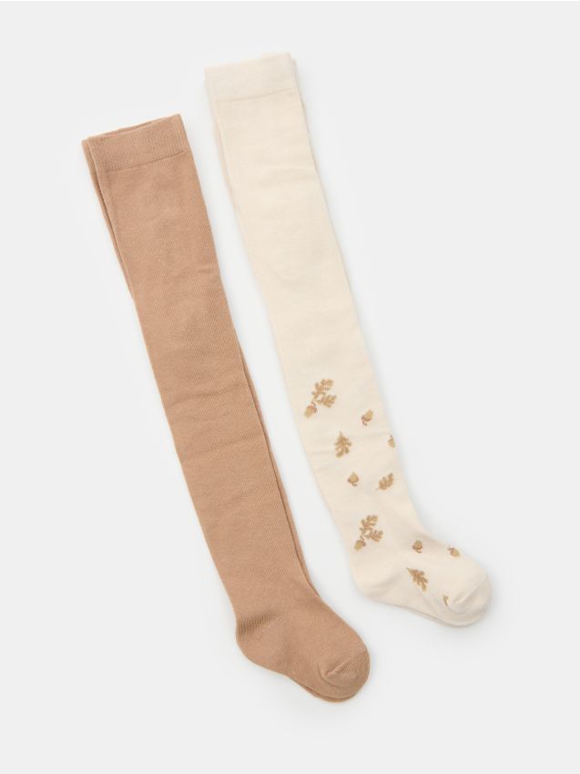 Sinsay - Colanți Din Bumbac 2 Bucăți - multicolor