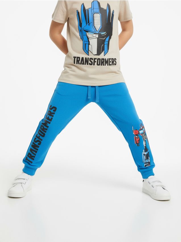 Sinsay - Pantaloni sport Transformers - albastru