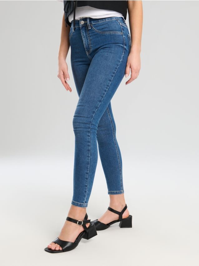 Jeans skinny a vita media - SINSAY