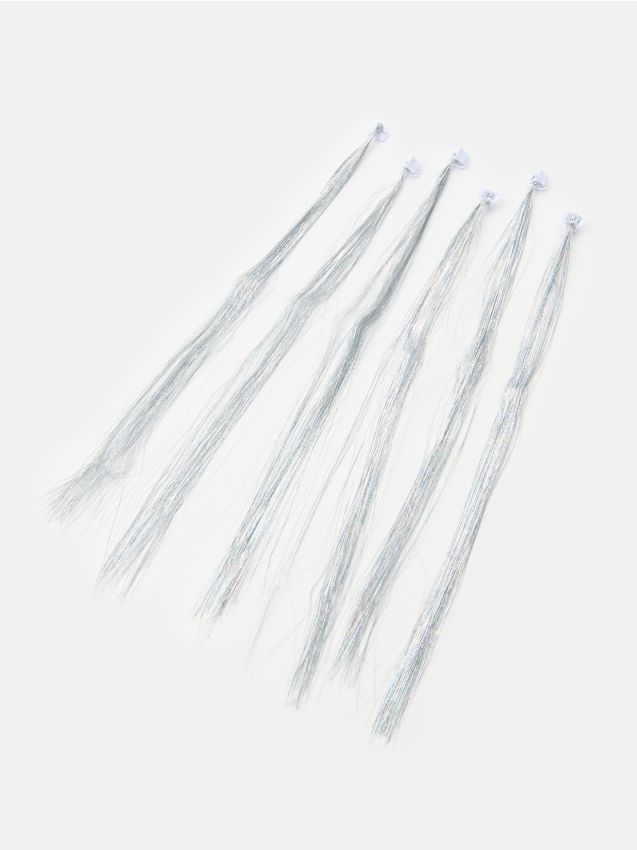Sinsay - Clame de păr cu șuvițe sclipitoare set de 6 - multicolor