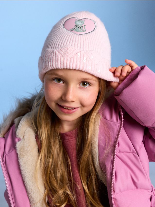 Sinsay - Beanie kapa s našivkom u obliku srca