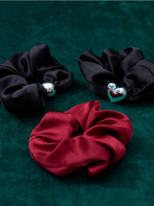 Sinsay - Súprava 3 gumičiek do vlasov - viacfarebná