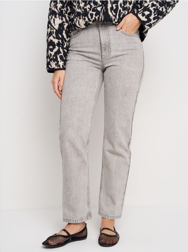 Sinsay - Carpenter džínsy - svetlošedá