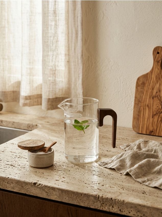 Sinsay - Cană de sticlă cu mâner și sită - maro