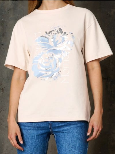 Pamučna majica s metalik printom