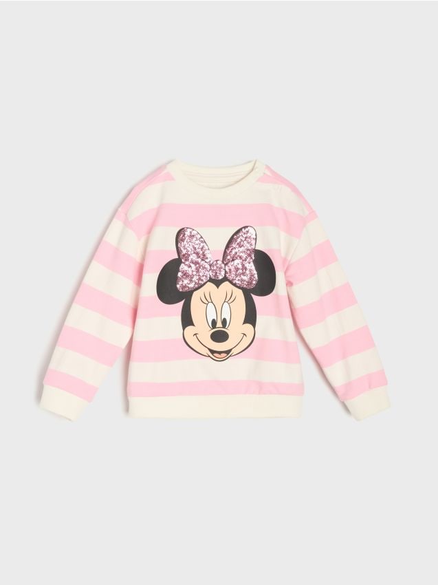 Sinsay - Суитшърт С Обло Деколте И Щампа Minnie Mouse