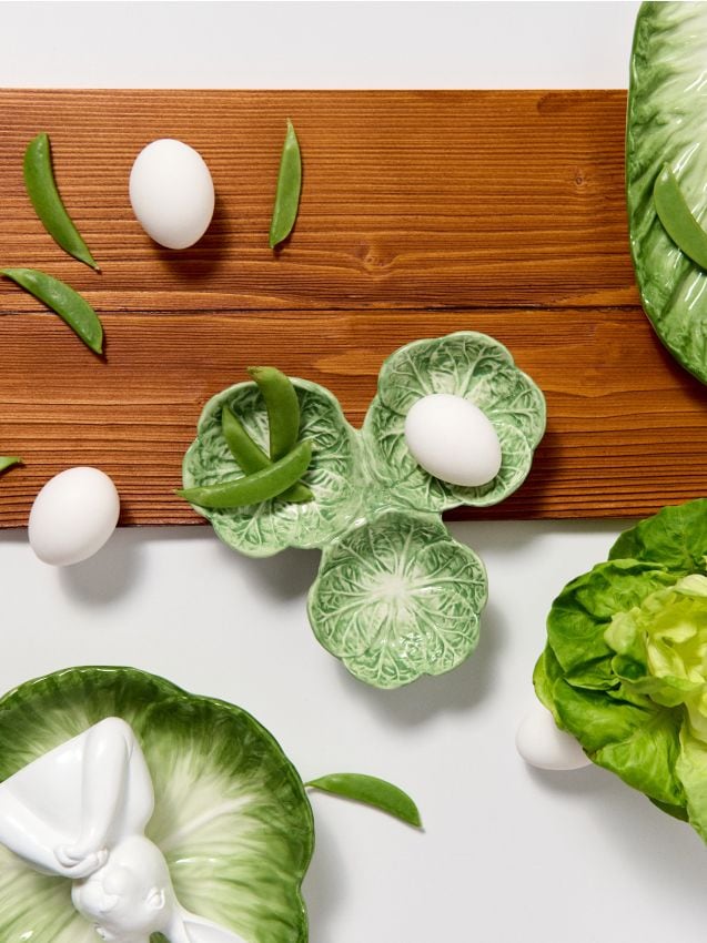 Sinsay - Tavă de servire cu motiv de varză - verde-deschis