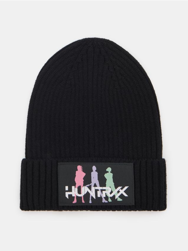 Sinsay - Căciulă beanie striată cu viscoză K-Pop Demon Hunters - negru