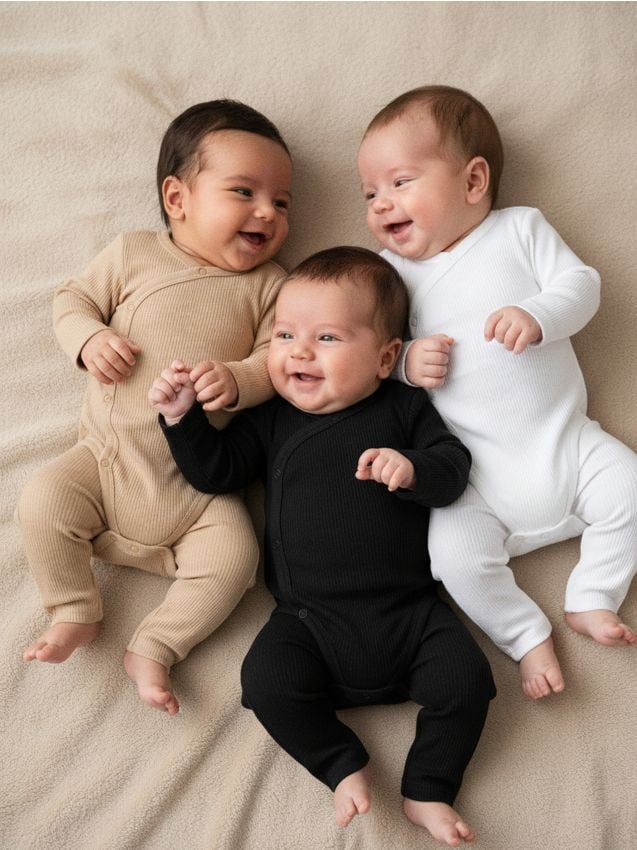 Sinsay - Rebrované pletené súpravy 3-pack - biela