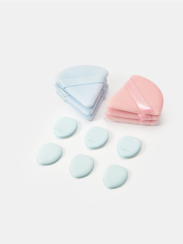 Sinsay - Sada aplikátorov na make-up 12 pack - pastelová ružová