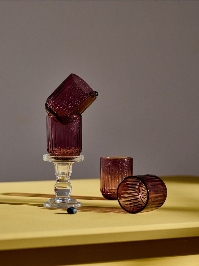 Sinsay - Set de pahare din sticlă colorată 4 pack - roz