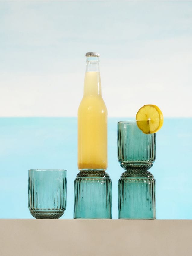 Sinsay - Set de pahare din sticlă colorată 4 pack - verde