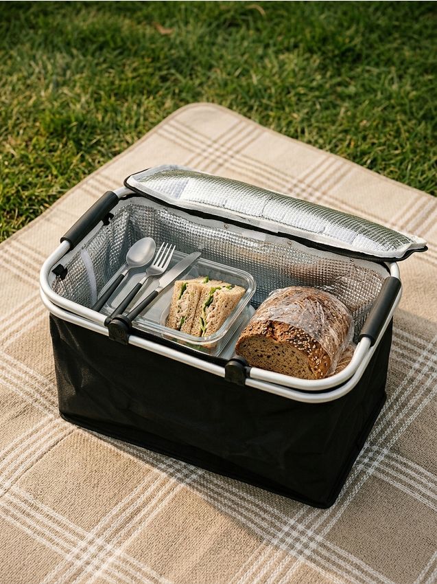 Sinsay - Cestino da picnic - nero