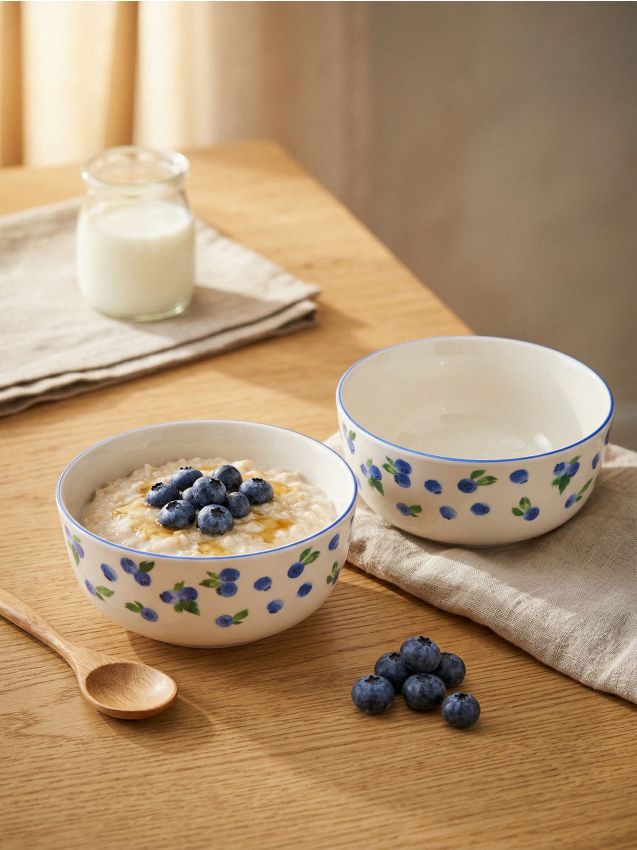 Sinsay - Set de boluri cu model de afine 2 pack - multicolor