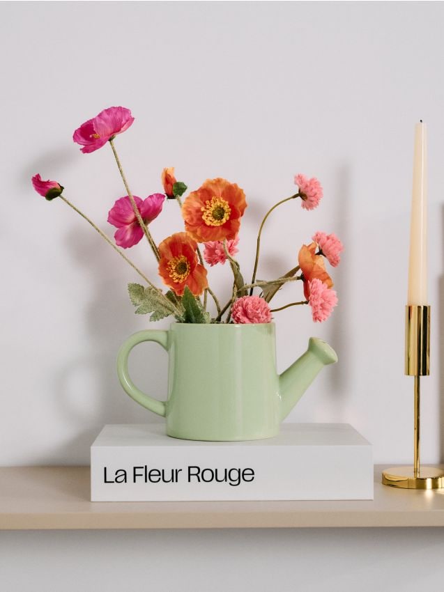 Sinsay - Vază ceramică - verde-pal