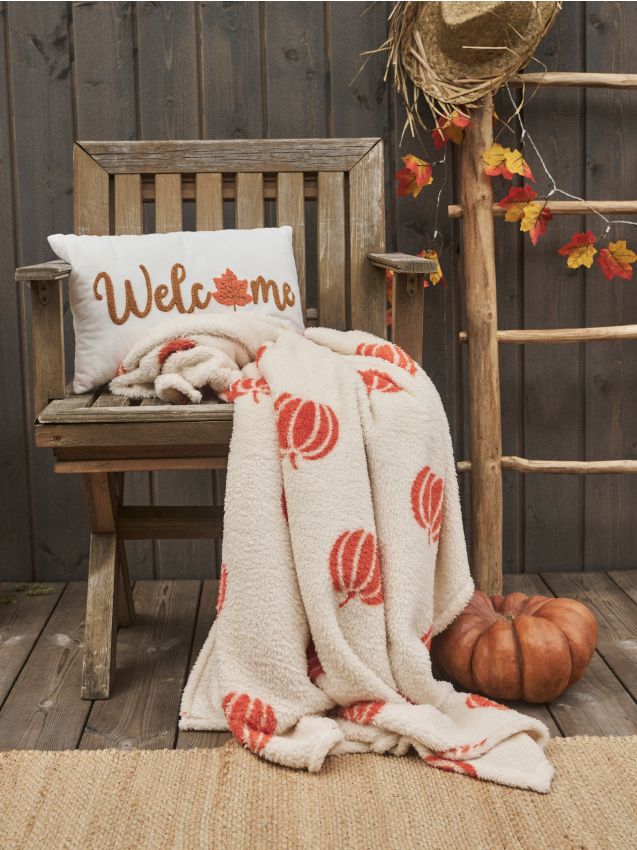 Sinsay - Deka s tekvicami - krémová