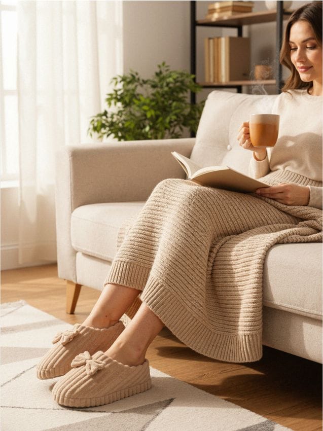 Sinsay - Papuci de casă - bej