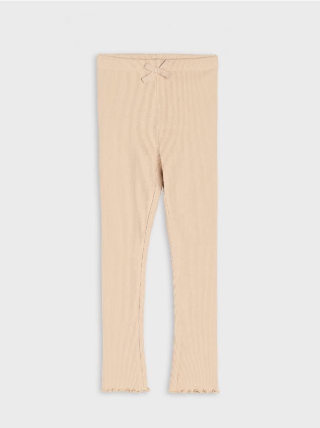 Sinsay - Rebrované legíny - béžová