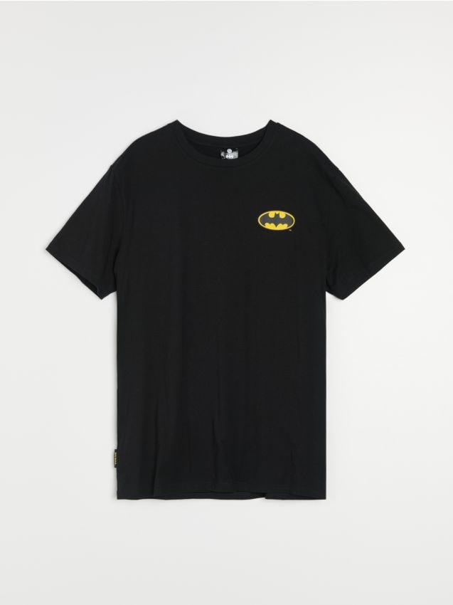 Sinsay - Tricou din bumbac cu imprimeu Batman - negru