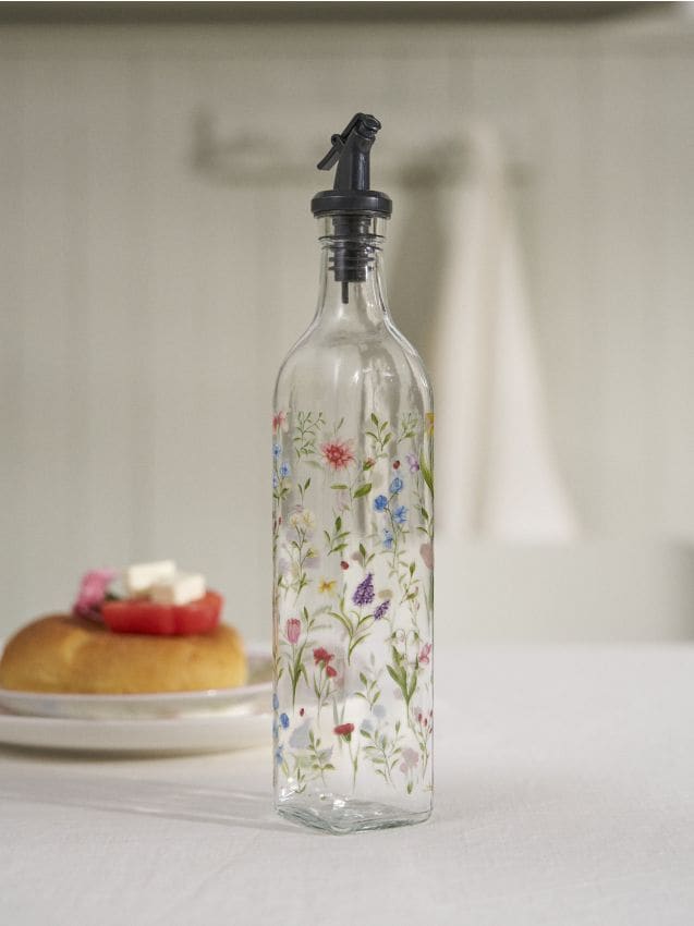 Sinsay - Dozator de lichide din sticlă cu flori - multicolor