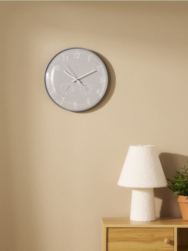 Sinsay - Ceas de perete - gri deschis