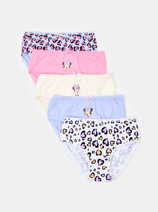 Puuvillased aluspüksid 5 pakki Minnie Mouse