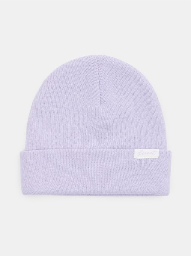 Sinsay - Căciulă beanie cu aplicație cusută - lavand