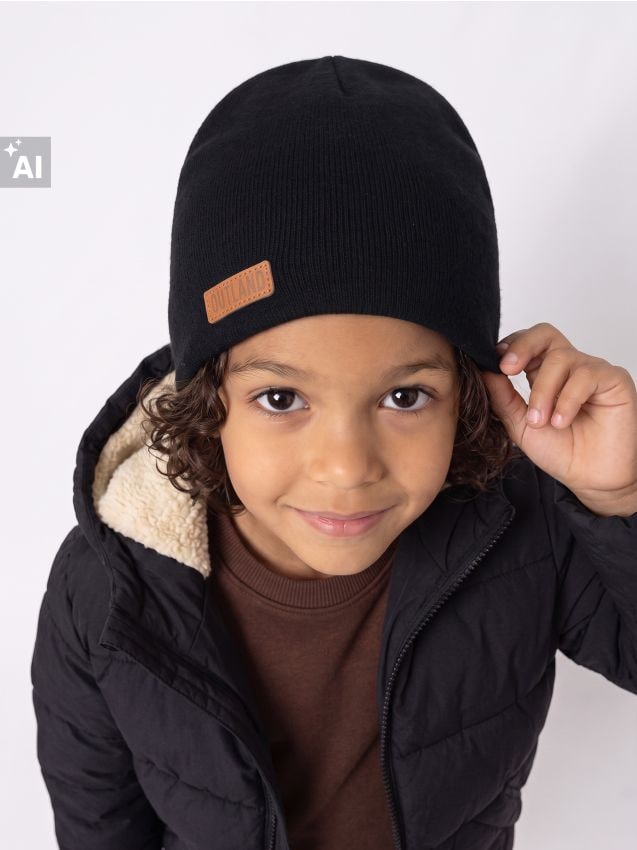 Sinsay - Căciulă Beanie cu Vâscoză - negru