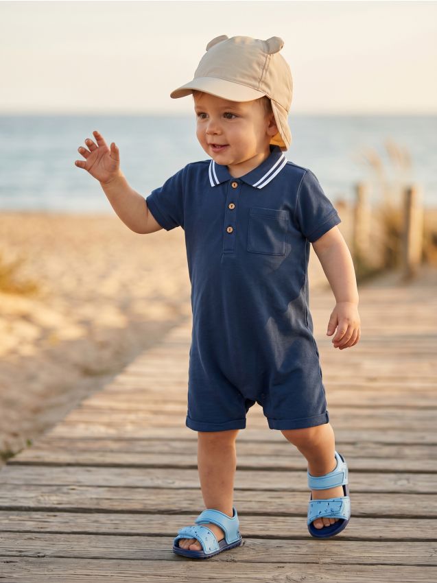 Sinsay - Salopetă în stil polo - bleumarin