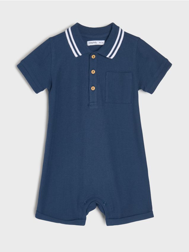 Sinsay - Salopetă în stil polo - bleumarin