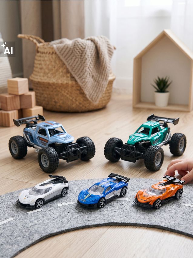 Sinsay - Set de mașini de curse și off-road 5 pack - multicolor