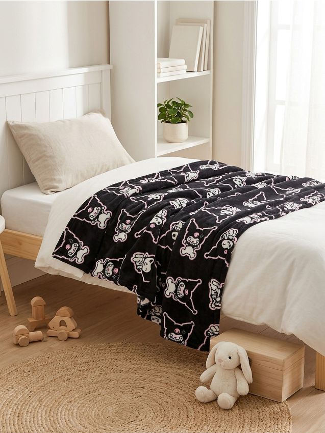 Sinsay - Pătură Kuromi - negru