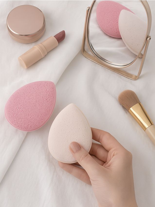 Sinsay - Súprava 2 kozmetických pudreniek - pastelová ružová