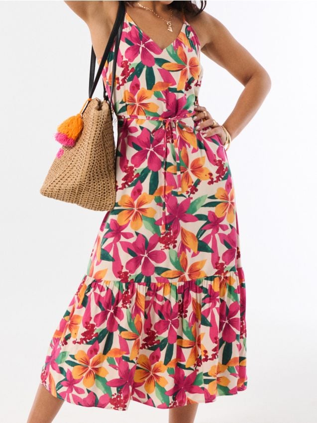 Vestito midi floreale - SINSAY