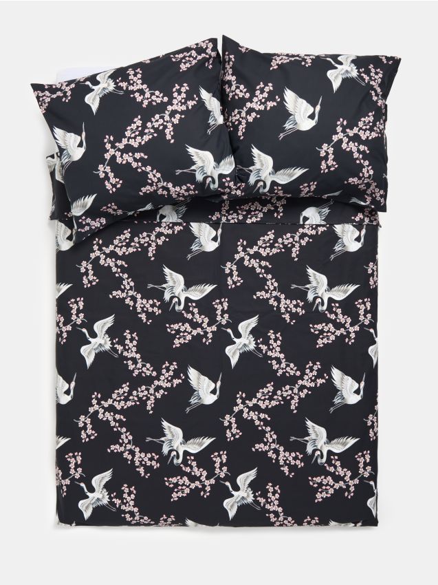 Sinsay - Posteľná súprava, 200 cm × 220 cm - čierna