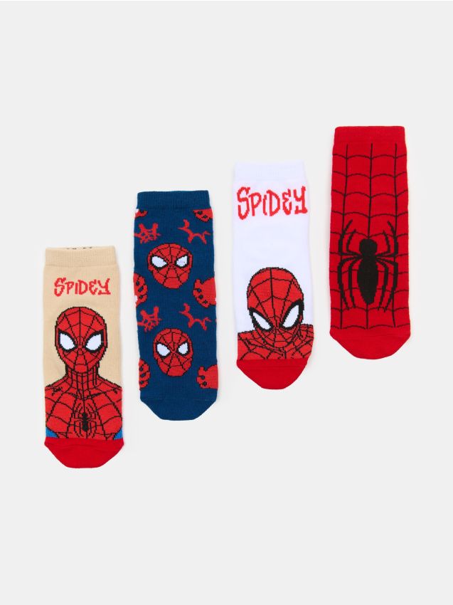 Sinsay - Súprava 4 párov ponožiek Spider-Man - viacfarebná
