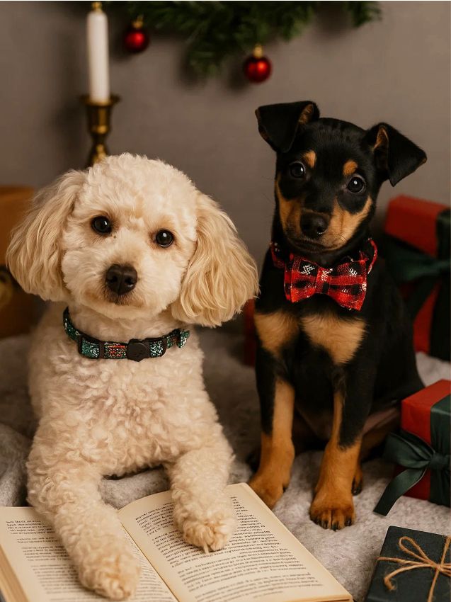 Sinsay - Obojky pre psov a mačky s vianočným motívom - viacfarebná