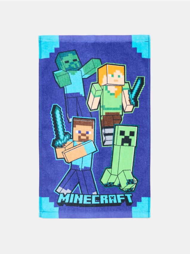 Sinsay - Prosop din bumbac Minecraft - albastru