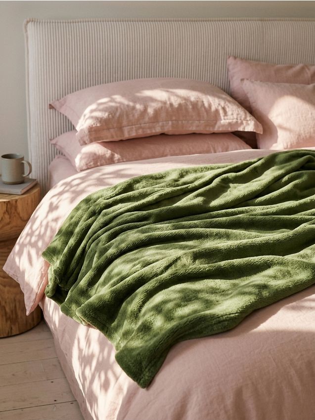 Sinsay - Pătură uni - verde-oliv