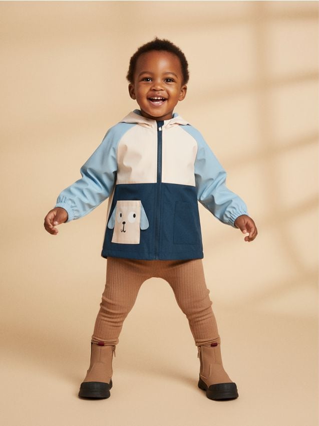 Sinsay - Kurtka wiatrówka z kapturem - wielobarwny