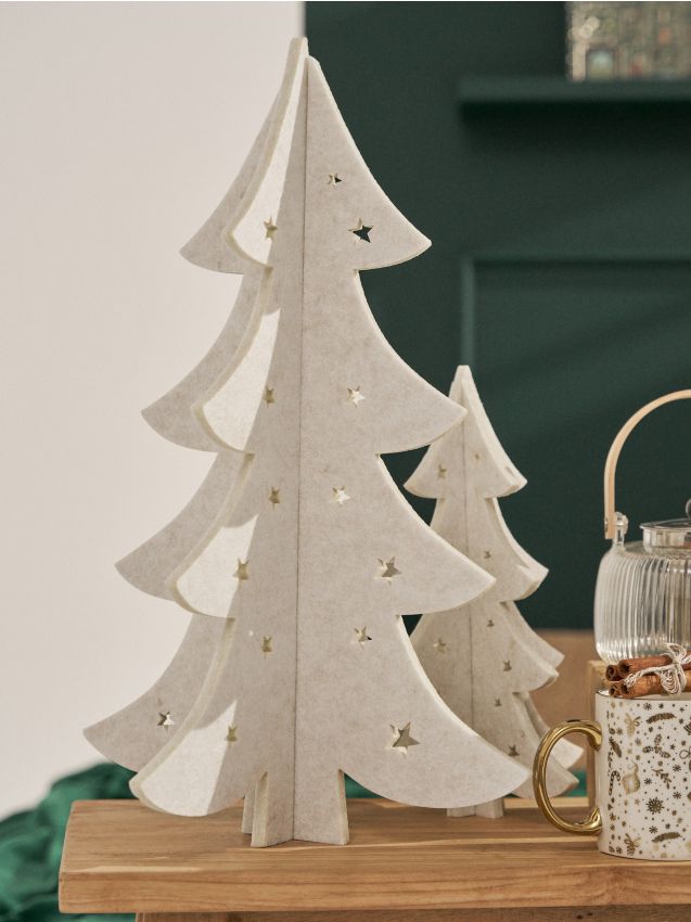 Sinsay - Súprava 2 vianočných ozdôb - krémová