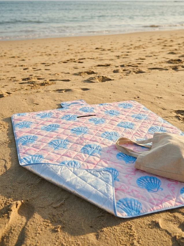 Sinsay - Pătură de picnic cu motiv de scoici - multicolor