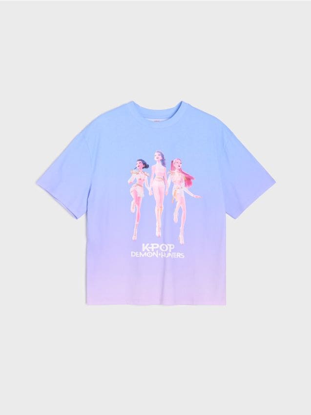 Sinsay - Памучна Тениска С Принт K-pop Demon Hunters