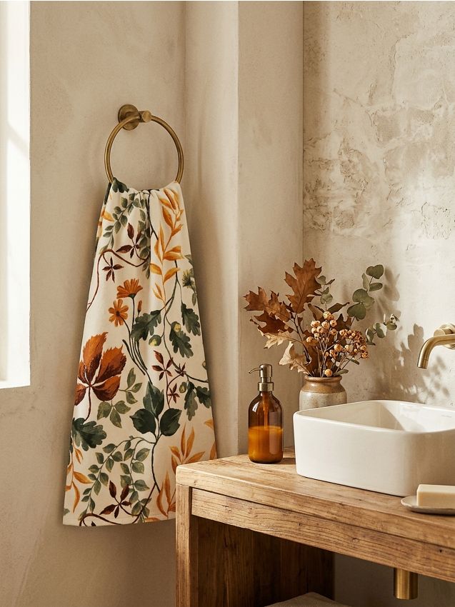 Sinsay - Prosop din bumbac cu model vegetal - multicolor