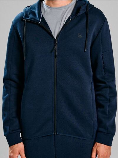 Mikina na zip s kapucí