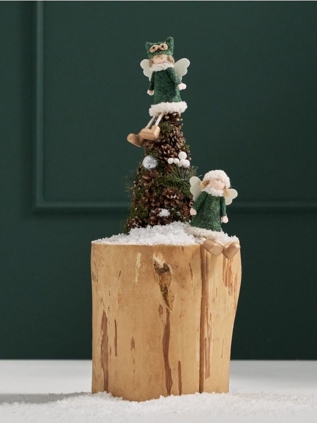 Sinsay - Vianočná dekorácia v tvare stromčeka - tmavozelená