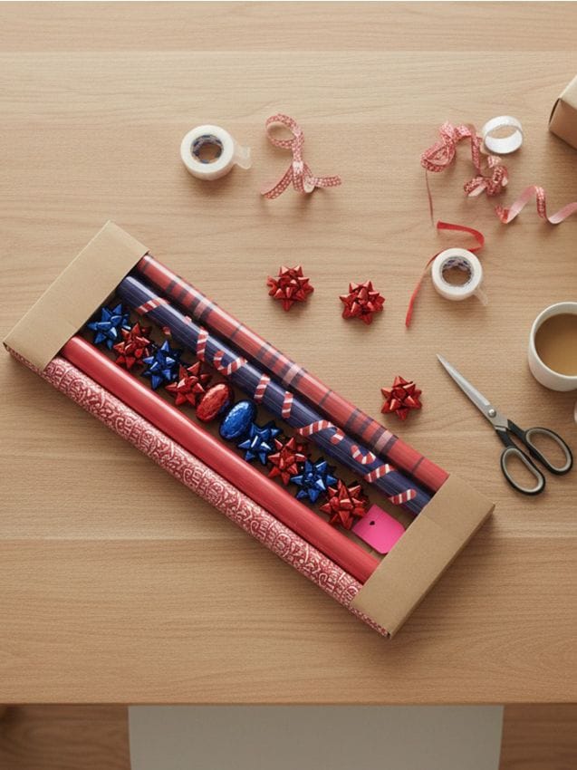 Sinsay - Set de hârtii de ambalaj și decorațiuni de Crăciun - negru