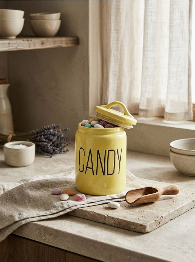 Sinsay - Recipient pentru alimente cu capac - galben-deschis