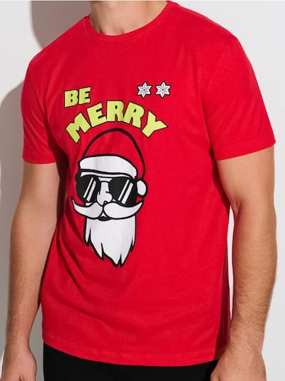 Бавовняна oversize футболка з принтом